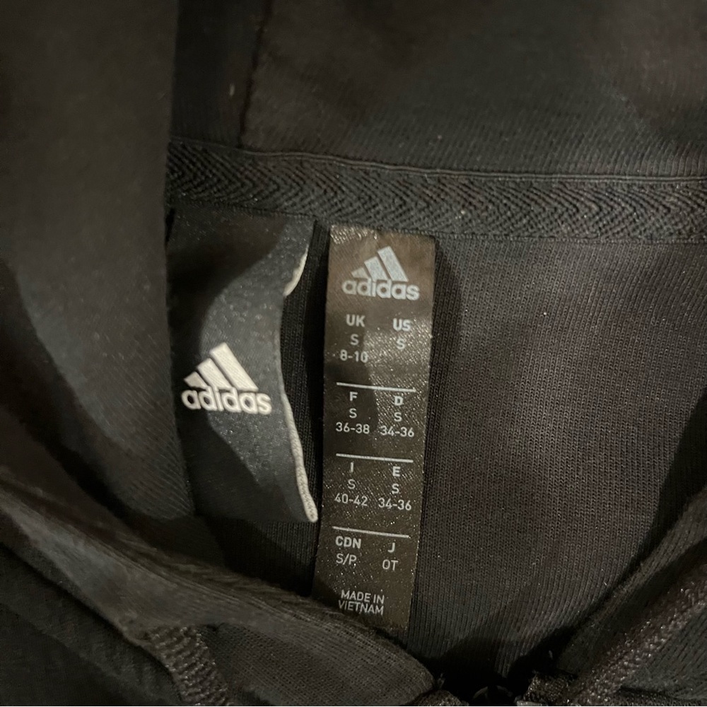 Adidas Black Full Zip Hoodie - Picture 6 of 6